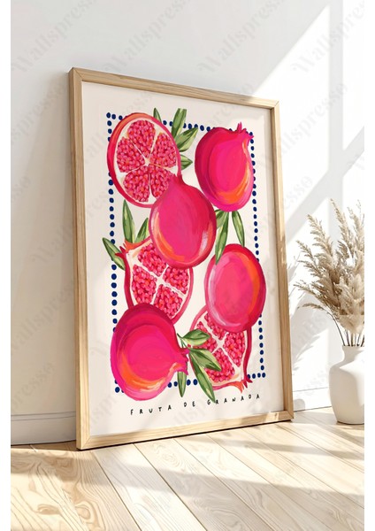 Bohem Ahşap Çerçeveli Tablo - Duvar Dekorasyon - Tablo - Duvar Tablosu - Mutfak Tablo - Salon Tablo