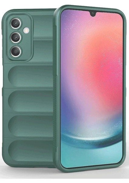 MYT09 Samsung A36 Kılıf Optimum Silikon - Koyu Yeşil