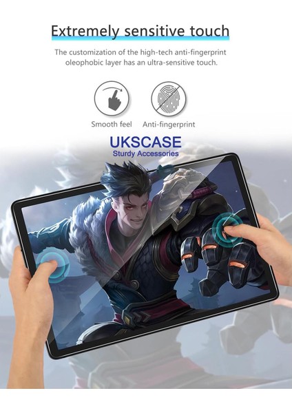 Samsung Galaxy Tab S10 Fe Plus 13.1 Inch (SM-X620)(2025) Uyumlu Temperli Cam Ekran Koruyucu *2 Adet* indirimleri
