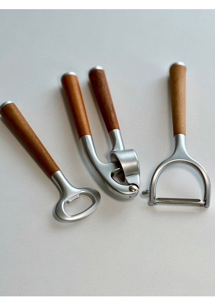 Prateg 3'lü Akasya Saplı Mutfak Gereçleri fiyatları