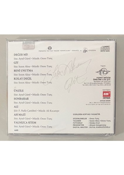 Sezen Aksu Git CD (Jelatininde Sıfır Orijinal Cd) fiyatları