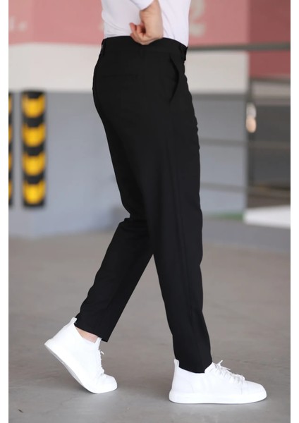 Erkek Kaliteli Likralı Italyan Kesim Her Ortama Uygun Şık ve Rahat Kısa Dilli Kumaş Pantolon fırsatları