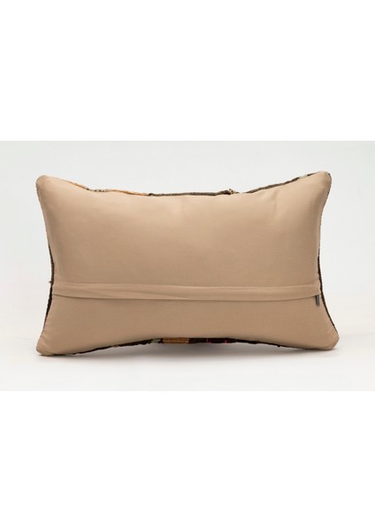 El Yapımı Kilimden Yapılmış Vintage Kırlent Kılıfı, Yün, 30X50 cm fırsatları