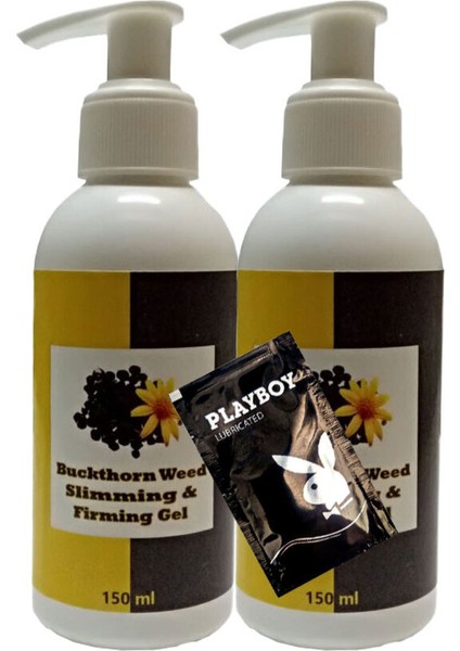 Buck Thorn Weed Slimming Bacak Bel Bakım Masaj Kremi 2X150 ml + 1 Adet Jel ile