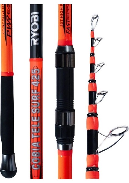 Cobia 4.25 cm 100-300GR Teleskopik Surf Olta Kamışı