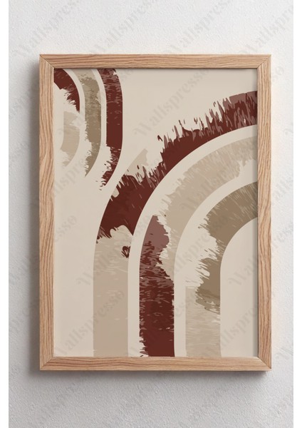 Soyut Modern Ahşap Çerçeveli Tablo - 3'lü Tablo Seti - Duvar Tablosu - Üçlü Tablo fiyatları