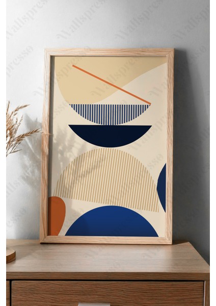 Soyut Modern Ahşap Çerçeveli Tablo - 3'lü Tablo Seti - Duvar Tablosu - Üçlü Tablo fiyatları