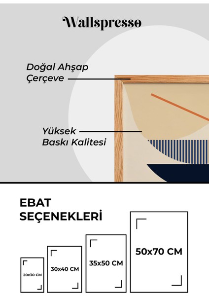Soyut Modern Ahşap Çerçeveli Tablo - 3'lü Tablo Seti - Duvar Tablosu - Üçlü Tablo fırsatları