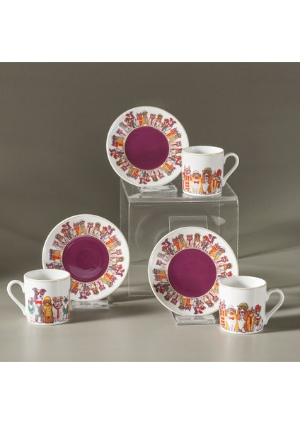 Latli 6 Kişilik Kahve Fincan Takımı 80 ml fırsatları