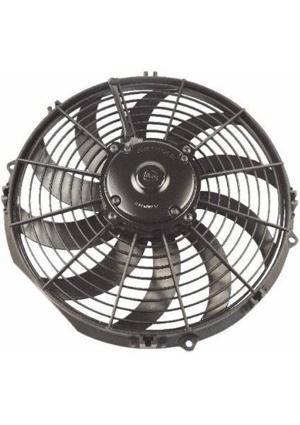 Ünüversal Fan Motoru 12V 12'' Komple Yassı Orta Emici Aksiyel Fan (Helis Fanlı)