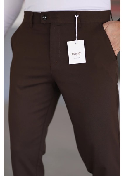 Erkek Kaliteli Likralı Italyan Kesim Her Ortama Uygun Şık ve Rahat Kısa Dilli Kumaş Pantolon fırsatları