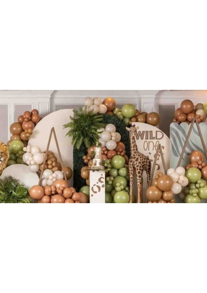 Okaliptus Karamel Deniz Kumu Balon Seti 100 Adet