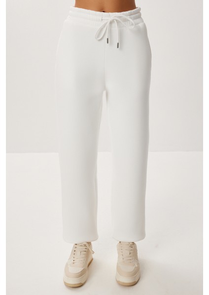 Fermuarlı Şardonlu Örme Alt-Üst Takım LDM0017 Ekru indirimleri