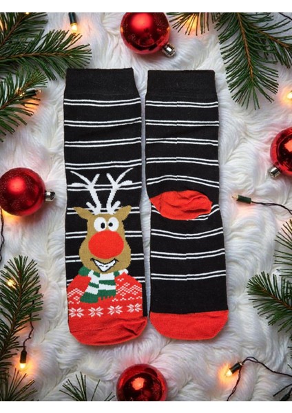 - Yılbaşı Temalı Unisex Çorap – Desenli Özel Tasarım (Hediye Paketli) modelleri