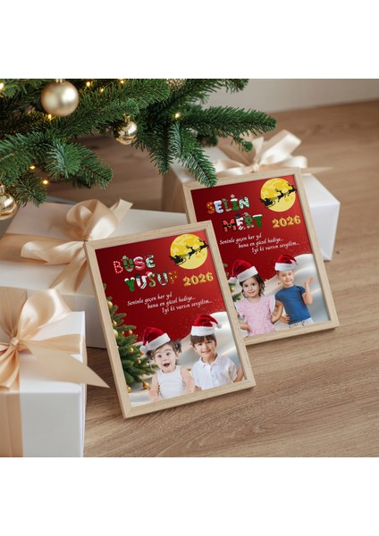 Yılbaşı Temalı Kişiye Özel Çocukluk Birleştirme Tablosu, Yılbaşı Hediyesi, Sevgiliye Hediye fiyatları