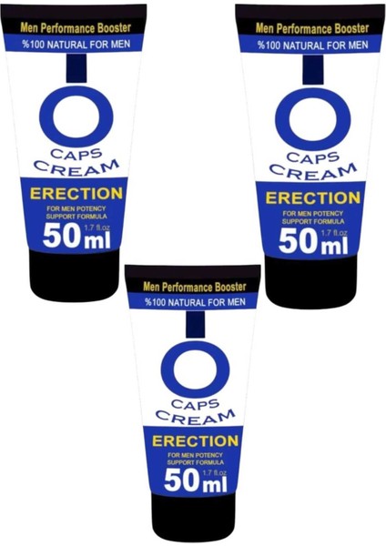 Cream Natural Booster Erkeklere Özel Hareketlendirici Sertlik Kremi 50 ml x 3 Adet