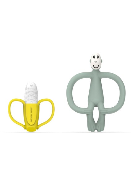 Banana-Silikon Dis Kasiyici Hediye Seti / Mint Yesili