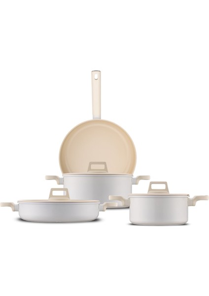 Clermont 7 Parça Indüksiyon Tabanlı Tencere Seti