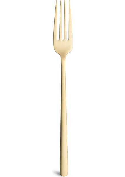 2900 Vannes Mat Şampanya 42 Parça 6 Kişilik Yemek Çatal Kaşık Bıçak Takımı