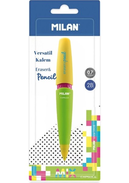 Capsule Serisi Versatil Kalem Silgili - (0.7mm)