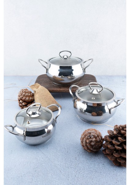 6 Parça Derin Küre Güveç Tencere Seti fırsatları