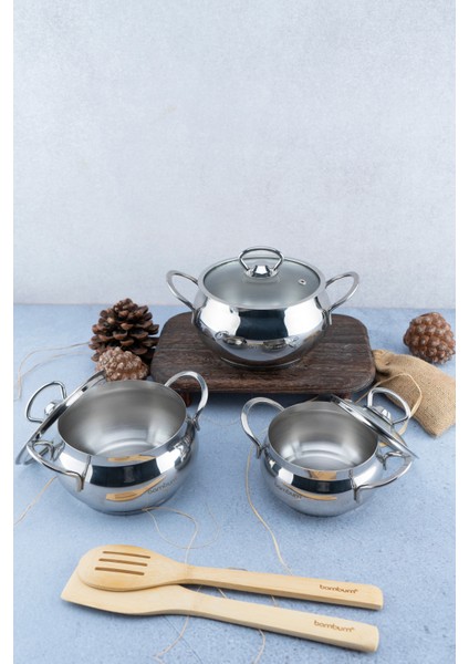 6 Parça Derin Küre Güveç Tencere Seti