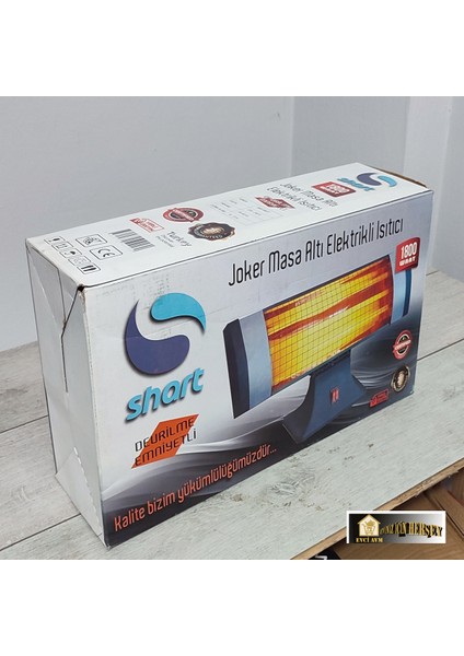 Evci Joker Masa Altı Elektirikli Quartz Isıtıcı Soba 1800W modelleri