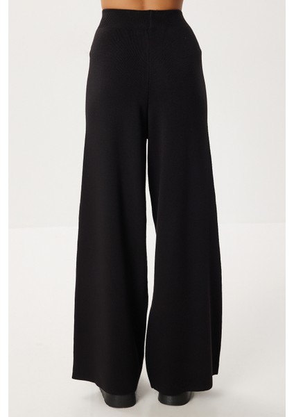 Kapüşonlu Fermuarlı Triko Alt-Üst Takım LMT0051 Siyah indirimleri