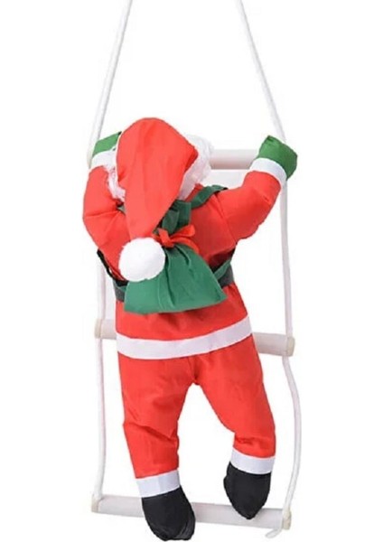 58 cm Merdivene Tırmanan Noel Baba Büyük Boy Yılbaşı Çam Ağacı Süsleri Vitrin Dekoru fırsatları