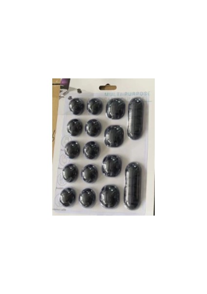 Yapışkanlı Kablo Sabitleyici Düzenleyici 16'lı Paket