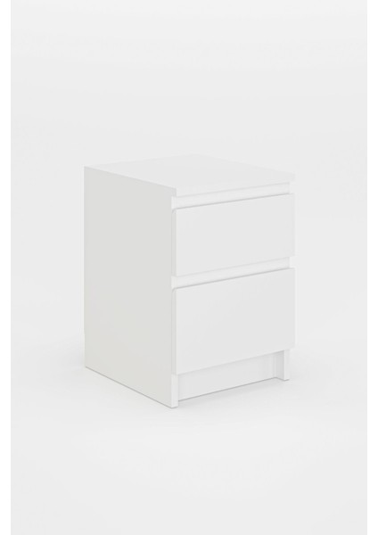 Derinkuyu 2 Çekmeceli Komodin Yatak Odası Bebek Odası Beyaz fırsatları