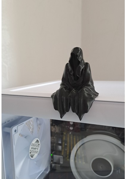 3D Masa - Kitaplık - Gamer Dekorasyonu Ghost Azrail Kitaplık Figürü fiyatları