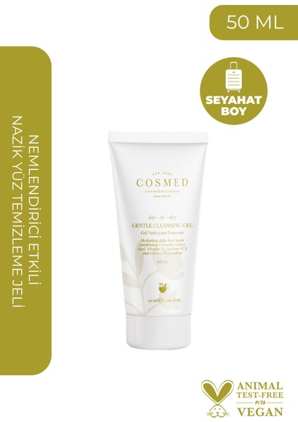 Day-To-Day Gentle Cleansing Gel - Yüz Temizleme Jeli - Karma Cilt Yıkama Jeli 50 ml