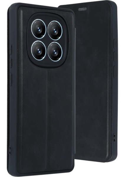 MYT09 Xiaomi Redmi Note 14 Pro 4g Kılıf Flip Cover - Siyah modelleri