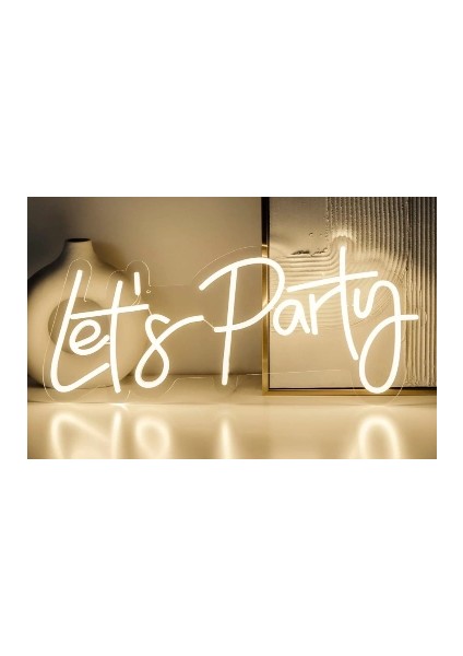 Let's Party Yazılı Neon LED