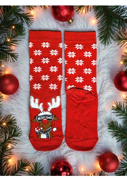 - Yılbaşı Temalı Unisex Çorap – Desenli Özel Tasarım (Hediye Paketli) modelleri