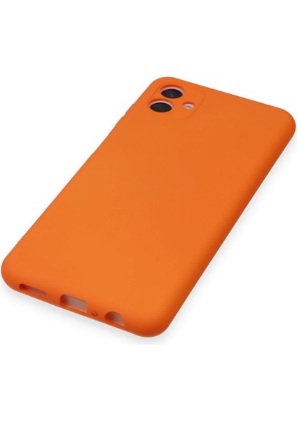 MYT09 Samsung Galaxy A04 Kılıf Nano Içi Kadife Silikon - Turuncu fırsatları