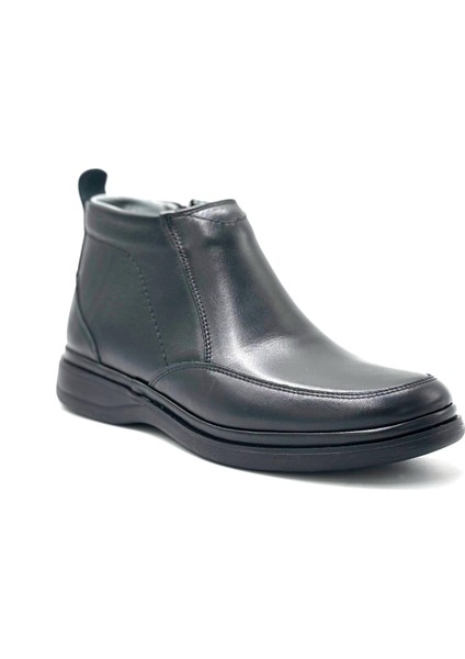 Reynosa Hakiki Deri Fermuarlı Günük Confort Erkek Ayakkabı Siyah indirimleri