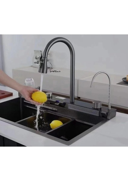 Akıllı Dijital LED Göstergeli Şelale Eviye Seti fiyatları