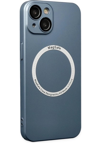 MYT09 iPhone 14 Plus Kılıf Jack Magneticsafe Lens Silikon - Sierra Blue fiyatları