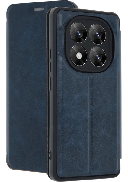 MYT09 Xiaomi Redmi Note 14 Pro 5g Kılıf Flip Cover - Lacivert modelleri