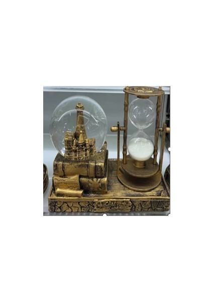 Dekoratif Kar Küresi ve Kum Saati Gold MZ235-55 fiyatları