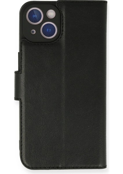 MYT09 iPhone 14 Kılıf Trend S Plus Kapaklı Kılıf - Siyah