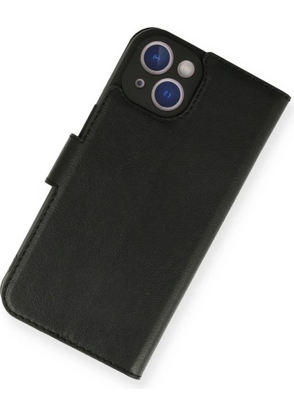 MYT09 iPhone 14 Kılıf Trend S Plus Kapaklı Kılıf - Siyah modelleri