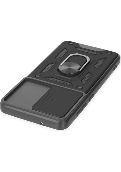 MYT09 Samsung Galaxy S21 Fe Kılıf Pars Lens Yüzüklü Silikon - Siyah fırsatları