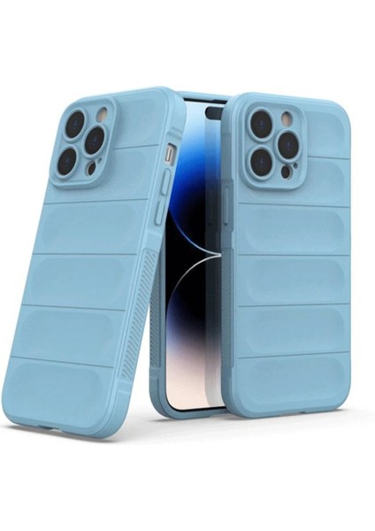 MYT09 iPhone 15 Pro Max Kılıf Optimum Silikon - Sky Blue modelleri