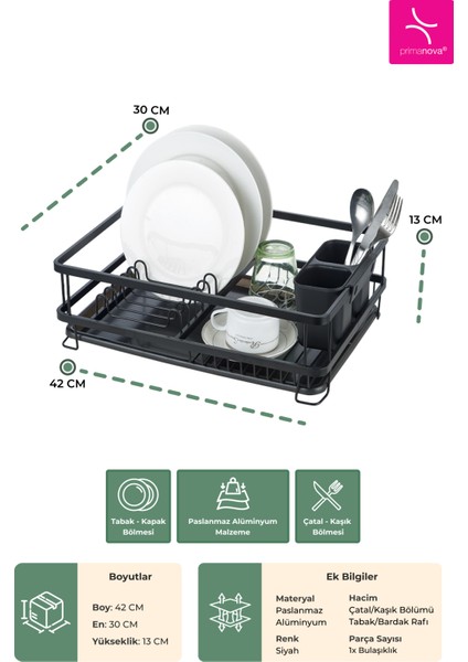 Bianka Paslanmaz Alüminyum Bulaşıklık - Siyah modelleri