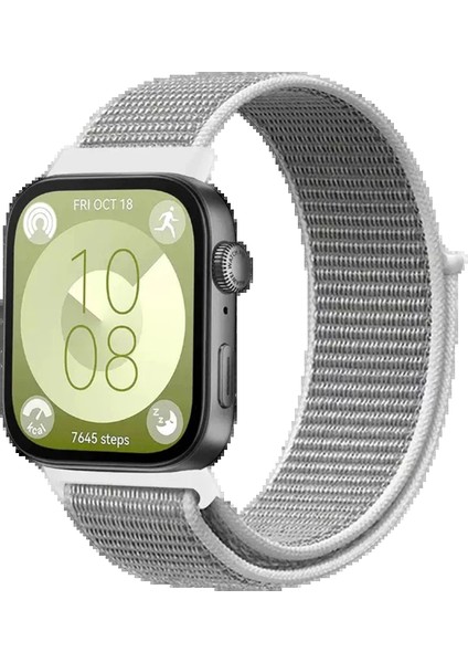 MYT09 Huawei Fit 4 Hasırlı Cırtcırtlı Kordon - Beyaz