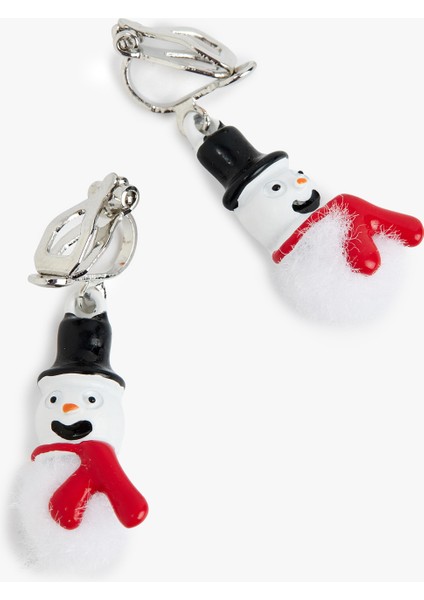 Klipsli Sallantılı Kardan Adam Küpe modelleri