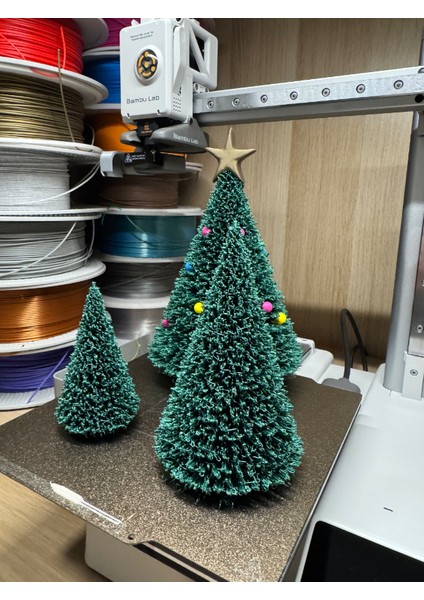 Yılbaşı Temalı 3’lü Çam Ağaçları fırsatları